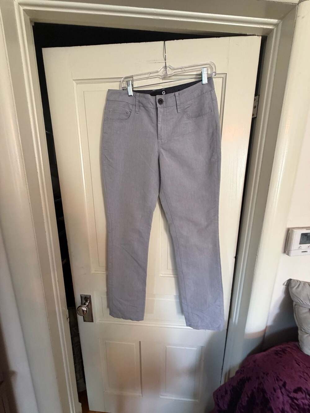 G by Guess Men's Grey Five-Pocket Casual Pants